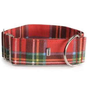 Camon collare per levriero semistrozzo scozzese 38-53 cm rosso