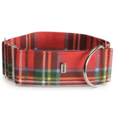 Camon collare per levriero semistrozzo scozzese 38-53 cm rosso