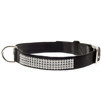 Ferribiella collare regolabile con strass 10mm x 30 cm