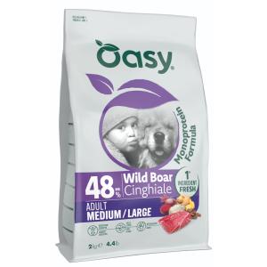 Oasy Cinghiale Monoprotein cane adulto Medium e Large