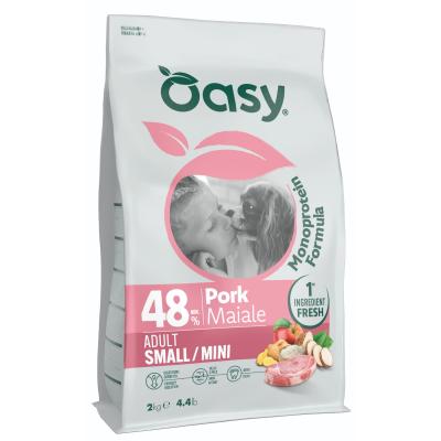Oasy Maiale Monoprotein cane adulto Small e Mini
