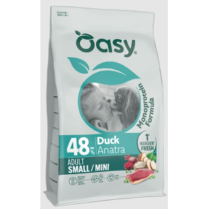 Oasy Anatra Monoprotein cane adulto Small e Mini