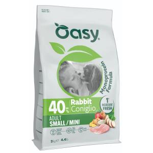 Oasy Coniglio Monoprotein formula cane adulto Small e Mini