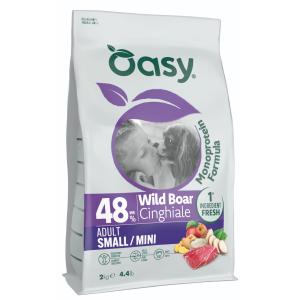 Oasy Cinghiale Monoprotein cane adulto Small e Mini