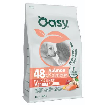 Oasy Monoprotein Formula Salmone Puppy & Junior Medium e Large