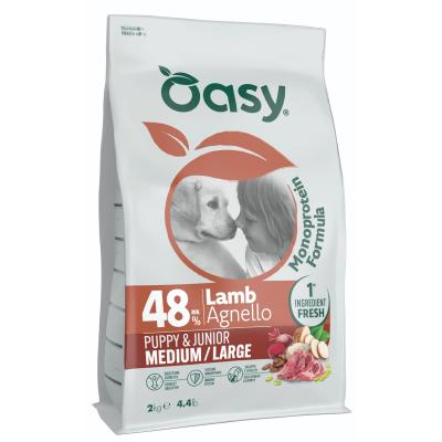 Oasy Monoprotein Formula Agnello Puppy & Junior Medium e Large