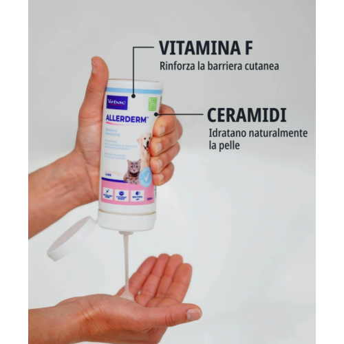 Allerderm Shampoo per cute normale per cane e gatto