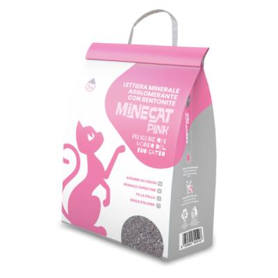 MineCat Gatto lettiera in bentonite Rosa 5 LT