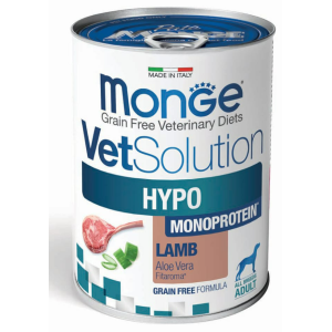 Monge VetSolution Hypoallergenic Agnello lattina 400gr