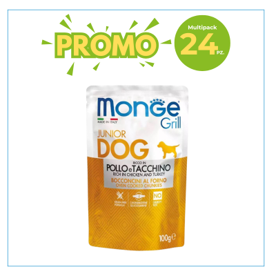 Monge Cane Grill Busta Junior Pollo &...