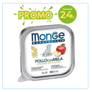 Monge Cane Monoprotein Vaschetta Junior Pollo & Mela 150 Gr 2