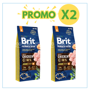 Brit Premium By Nature Cane Junior Medium Pollo 15kg 2