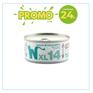 Natural Code Gatto XL 14 Manzo e Prosciutto Lattina 170gr 2