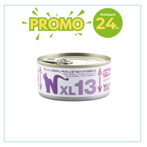 Natural Code Gatto XL 13 Pollo, Patate, Piselli e Riso Integrale Lattina 170gr 2