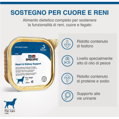 Specific Cane Heart e Kindey Support Vaschetta 300gr