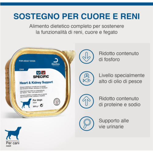 Specific Cane Heart e Kindey Support Vaschetta 300gr
