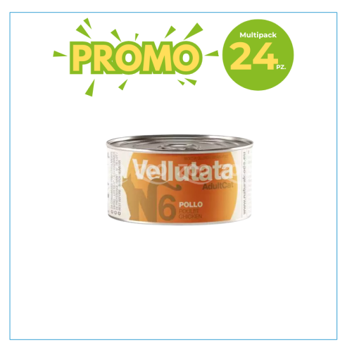 Natural Code Gatto Vellutata 6 Pollo Lattina 85gr