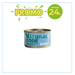 Natural Code Gatto ST05 Tonno e Pesce Bianco Lattina 85gr 2