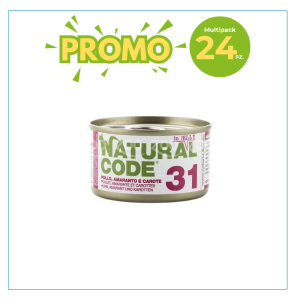 Natural Code Gatto 31 Pollo, Amaranto e Carote Lattina 85gr 2