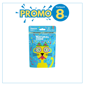Natural Code Gatto Sterilizzato Snack Carni Bianche, Latte e Curcuma 60gr 2