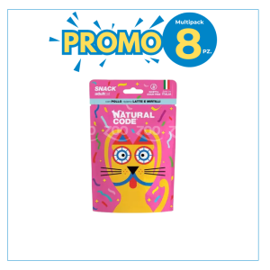 Natural Code Gatto Snack Pollo, Latte e Mirtilli 60gr 2