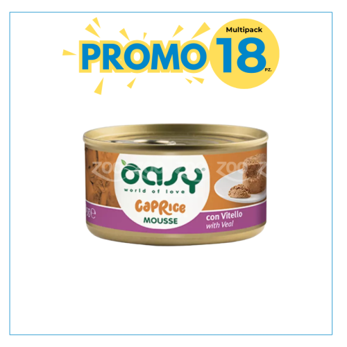 Oasy Caprice Mousse per Gatti Vitello 85gr
