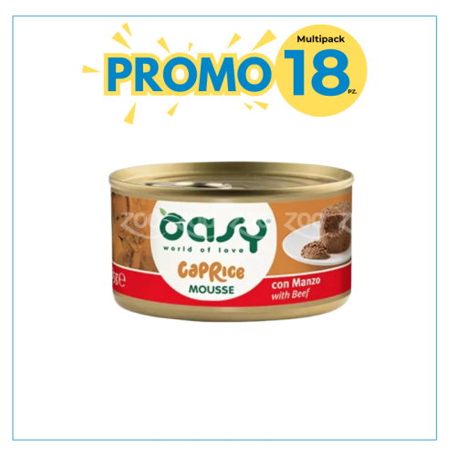 Oasy Caprice Mousse per Gatti Manzo 85gr