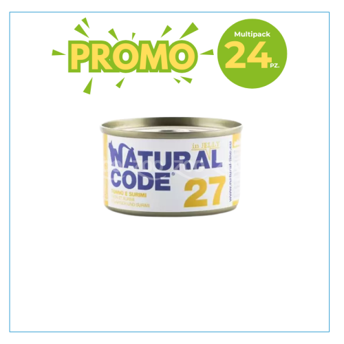 Natural Code Gatto 27 Tonno e Surimi Lattina 85gr