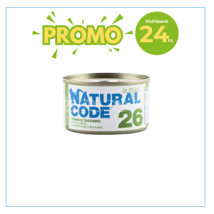 Natural Code Gatto 26 Tonno e Tacchino Lattina 85gr 2