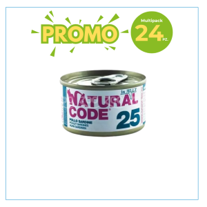 Natural Code Gatto 25 Pollo e Sardine Lattina 85gr 2
