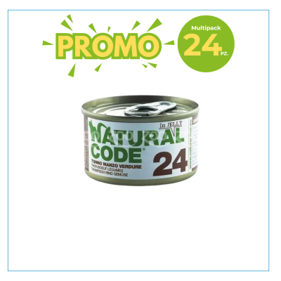 Natural Code Gatto 24 Tonno, Manzo e...