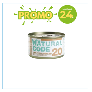 Natural Code Gatto 20 Tonno, Fagioli e Alghe Lattina 85gr 2