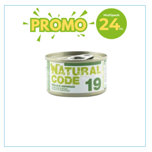 Natural Code Gatto 19 Pollo e Asparagi Lattina 85gr 2