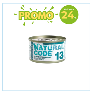 Natural Code Gatto 13 Tonno e Formaggio Lattina 85gr 2