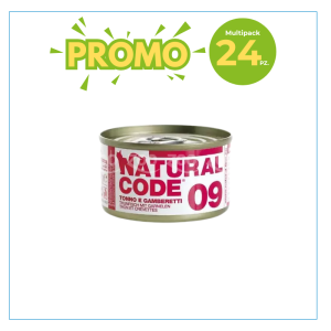 Natural Code Gatto 09 Tonno e Gamberetti Lattina 85gr 2