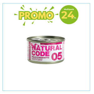 Natural Code Gatto 05 Pollo e Prosciutto Lattina 85gr 2