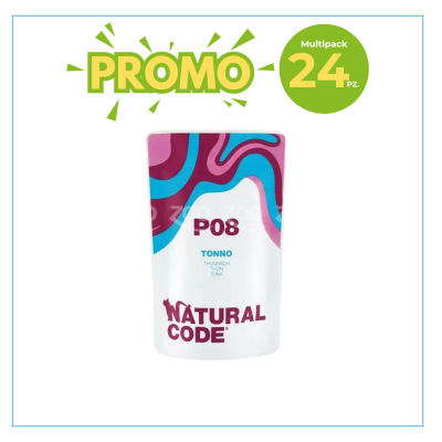 Natural Code Gatto P08 Tonno Busta 70gr