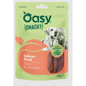 Oasy Cane Snack Snacky Tranci di Salmone 80g