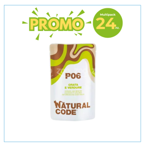 Natural Code Gatto P06 Orata e Verdure Busta 70gr 2