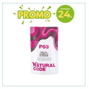 Natural Code Gatto P03 Pollo, Agnello e Patate Busta 70gr 2