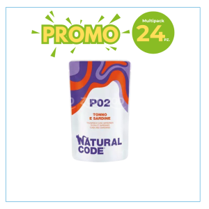 Natural Code Gatto P02 Tonno e Sardine Busta 70gr 2