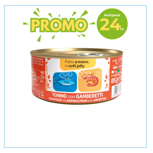 WeNature Umido Gatto con Tonno e Gamberetti in Jelly