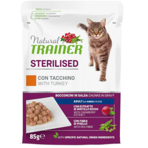 Trainer Gatto Natural Adulto Sterilizzato Tacchino Bustine