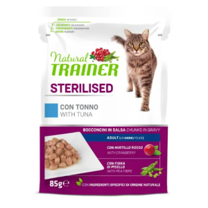 Trainer Gatto Natural Adulto Sterilizzato Tonno Bustina 85Gr