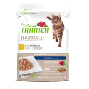 Trainer Gatto Natural Hairball Pollo Bustina 85 Gr