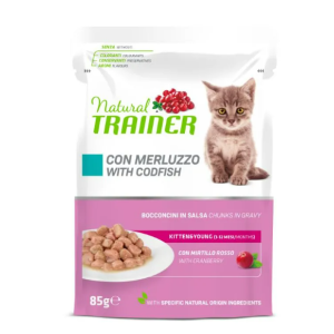 Natural trainer Kitten & Young Merluzzo Fresco Bocconcini 85 gr