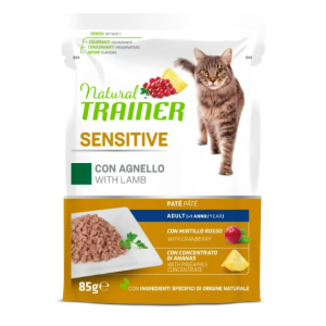 Trainer Gatto Natural Sensitive Agnello Bustina 85 Gr