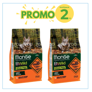 Monge Cane Bwild Grain Free Adulto All Breads Anatra & Patate 2