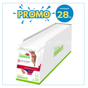 Natural Trainer Gatto Adulto Salmone Bocconcini 85gr 2