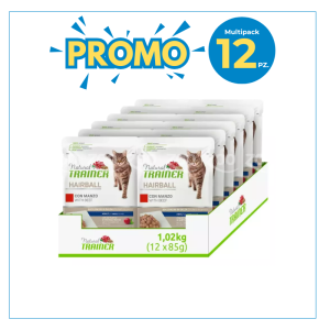 Trainer Gatto Natural Hairball Manzo Bustina 85 Gr 2